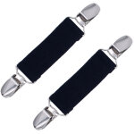 2 pi�ces attaches gants hiver �lastiques acier inoxydable pour fixer moufles manteau enfants adultes