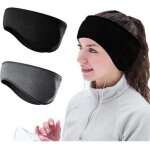 2 pi�ces bandeau polaire, bandeau sport femme, bandeau cache - oreilles pour l'hiver, bandeau elastique ...