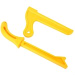 2 pi�ces b�ton de s�curit� en plastique jaune pour scie � bois et bloc poussoir - outils de travail du ...