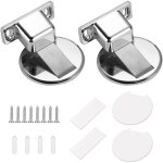 2 pi�ces but�e de porte invisible avec 8 vis et adh�sif, but�e de porte magn�tique, but�e forte anti ...