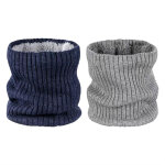 2 pi�ces cache - cou d'hiver tricot� �pais, protection cou visage anti - vent chaud pour hommes femmes ...