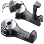 2 pi�ces crochet de dossier de si�ge de voiture, 2 en 1 avec support de t�l�phone, crochets de voiture ...