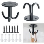 2 pi�ces crochets pour plantes durables, avce 3 crochets de plafond de balcon, crochets muraux, adapt�s ...