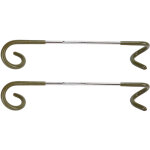 2 pi�ces crochet s pour tente, double extr�mit� en acier inoxydable, accroche lampe de camping od vert ...