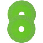 2 pi�ces disque de coupe de verre 125mm disque � tron�onner le verre pour meuleuse d'angle pour porcelaine, ...