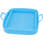 2 pi�ces doublure de friteuse r�sistante � la chaleur, design rainur� en silicone facile � nettoyer, ...