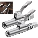 2 pi�ces embout pompe � graisse, g coupler embout pompe � graisse avec verrouillage � 6 mors, embouts ...