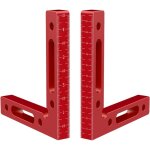 2 pi�ces equerre de positionnement � 90 degr�s en aluminium, 12cm x 12cm clip � angle droit pour le travail ...
