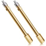 2 pi�ces extension de valve de pneu, universel embout de gonflage emp�che les fuites pour autos trottinettes ...