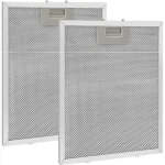 2 pi�ces filtre � graisse m�tallique pour hotte aspirante 320x260mm, filtre en maille accessoire hotte ...