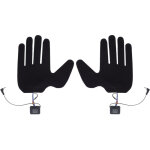 2 pi�ces gants chauffants �lectriques 5 doigts avec 3 niveaux de chaleur r�glables pour ski et v�lo