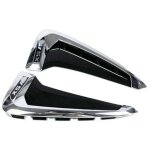 2 pi�ces garniture de couvercle de ventilation lat�rale pour bmw x5 f15 2014 - 2018 chrome abs marqueur ...