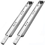 2 pi�ces glissi�res tiroirs extension compl�te rail tiroir coulissant � billes avec vis charge 120kg ...