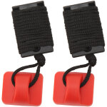 2 pi�ces interrupteur de s�curit� magn�tique universel pour tapis de course - cl� d'arr�t d'urgence rouge ...