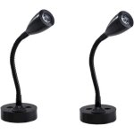 2 pi�ces lampes de lecture spot led 12v interrupteur r�glable lampe de chevet murale lumi�re int�rieure ...