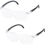 2 pi�ces lunette loupe grossissante, 300% lunettes loupes de lecture, lunette loupe mains libres, loupe ...