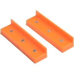 2 pi�ces m�choires magn�tiques en caoutchouc souple pour �tau d'�tabli prot�gent le bois et le m�tal ...