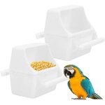 2 pi�ces mangeoire oiseaux anti - gaspillage, mangeoire oiseaux cage, mangeoire / comodor interieur exterieur ...