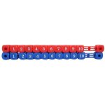 2 pi�ces mini billard football compteur de score multifonction bleu rouge pour baby - foot
