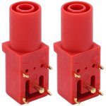 2 pi�ces panneau pcb type soud� rouge 4mm - connectivit� am�lior�e, prise banane s�curis�e pour multim�tres ...