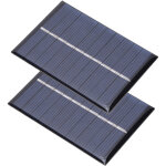2 pi�ces panneau solaire 0. 6w 5v polycristallin pour chargeur de petits appareils �lectroniques 80x55mm ...