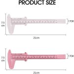 2 pi�ces pied � coulisse en plastique � double �chelle, outils de mesure, r�gle d'�tudiant, mini r�gle ...