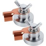 2 pi�ces pince de masse magn�tique r�glable 500a pour soudage, lot de 2 pinces en cuivre, connecteur ...
