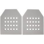 2 pi�ces plaque balistique eva ultra - l�ger amovible antichoc pour gilet pare - balles chasse, gris