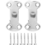 2 pi�ces plaque de fixation en acier inoxydable pour sangles, accessoires de quincaillerie antirouille ...