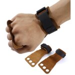 2 pi�ces poign�es gymnastique cuir antid�rapantes pour traction barre de musculation protection paume ...