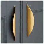 2 pi�ces poign�e meuble dor�, alliage de zinc, entraxe 32 mm, poign�e tiroir r�tro, pour cuisine, armoire ...