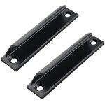 2 pi�ces poign�e de porte coulissante, poign�es de meuble dissimul�es noires, poign�e de porte de balcon, ...
