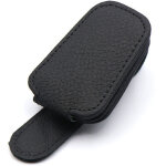 2 pi�ces porte lunettes pour voiture en pu cuir, magn�tique support lunettes pour voiture pare - soleil ...