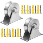 2 pi�ces poulie de levage mouflage inox, v - poulies simple pour cable, 48mm poulie avec roulements, ...