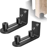 A 2 pi�ces rail de roulement guide au sol porte coulissante : 8 en 1 syst�me de porte coulissante guide ...