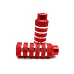 2 pi�ces repose pieds de v�lo en alliage d'aluminium pied pegs p�dale repose - pieds cylindriques piquets ...