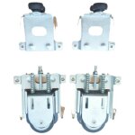 2 pi�ces roulette porte coulissante placard, pour porte de garde - robe, rouleaux, armoire runners guides, ...