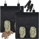 2 pi�ces sac de foin suspendu feeder bag, sac foin lapin sac foin pour cochon d'inde petit sac foin pour ...