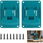 2 pi�ces support batterie compatibles avec makita 14, 4v 18v, porte outils mural en abs robuste, support ...