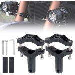 2 pi�ces supports de fixation de lampe de fourche avant, tube de support rond moto, collier de fixation ...