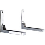 2 pi�ces supports micro ondes en 304 acier inoxydable, support micro ondes avec bras extensible, support ...