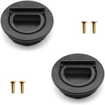 2 pi�ces trappes affleurantes, poign�e de trappe de bateau avec kit d'installation, inoxydable marine ...