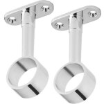 2 pi�ce tringle de penderie support central pour tubes de penderie ronds � 25 mm support de tringle de ...