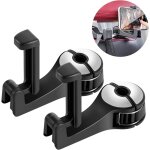 2 pi�ces universel voiture appui - t�te arri�re crochet, crochet de si�ge de voiture avec support de ...