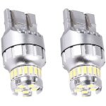 2 pi�ces voiture t20 7440 w21w led canbus feux de recul 7443 ampoule freinage arri�re 6000k lampe super ...