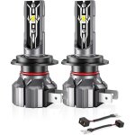 2 pi�cesh7 led phare blanc 6000k ampoule de voiture feux de croisement / faisceau de route pour voitures ...