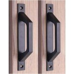 [jamais utilis�] lot de 2 poign�es de porte coulissante de 20 cm, en alliage d'aluminium, pour portails, ...