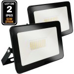 2 projecteurs led 50w ipad blanc chaud 3000k haute luminosit - blanc chaud 3000k