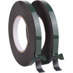 2 rouleau 12mm ruban adh�sif double face, scotch double face extra fort de montage imperm�able pour les ...