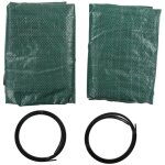 2 sacs de jardin r�utilisables 120l vert anti - corrosion pour feuilles et d�chets v�g�taux avec poign�e ...